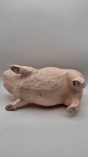 Pair of garden piglet statuet