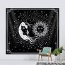Tapestry Wall Hanging Stars Space Psychedelic Black and White Tapestries Wall Tapestry for Home Decor for Bedroom, Living Room, Dorm Sun and Moon, 130 x 150 cm (FREE SHIPPING) Image 5