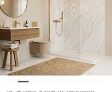 Brushed Gold Shower Screen
