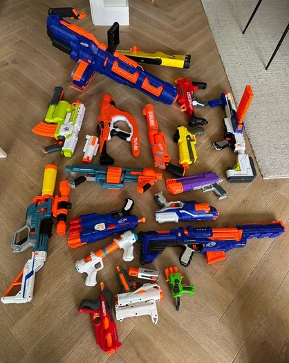 Large Nerf Blaster Bundle - 18 Blasters - Titan CS-50, Fortnite BASR-L, Delta Trooper and More