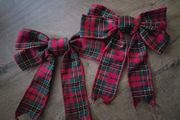 Christmas wreath bows