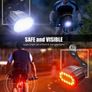 Mountain Bike Headlight And Taillight, LED USB Rechargeable, new. Image 4