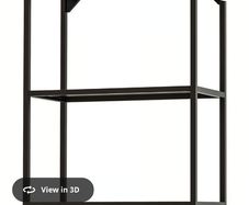 3x ENHETWall frame with shelves, anthracite