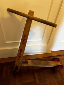 Vintage Scooter Child's Wooden Scooter