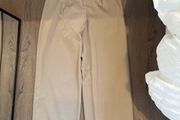 Zara beige wide leg trousers with darts size xs