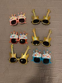Novelty birthday glasses