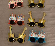 Novelty birthday glasses
