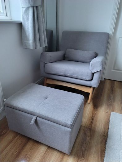 Gaia Baby Rocking Chair and Footstool