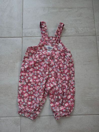 Vintage, Made In USA, 80's OshKosh B'gosh Floral Denim Overalls/Dungarees. Rare.