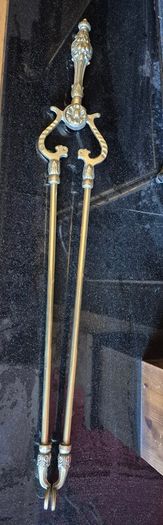 Stunning Brass Fireside Companion Set