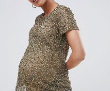 BNWT ASOS DESIGN Maternity T-shirt with Sequin Embellishment
