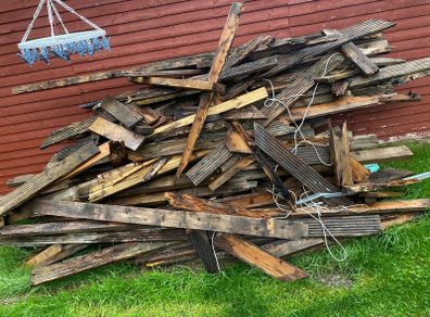 Used and damaged decking