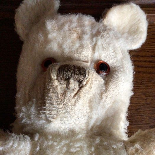 1950s/ 1960s Well loved Straw filled Glass eyed Collectors bear