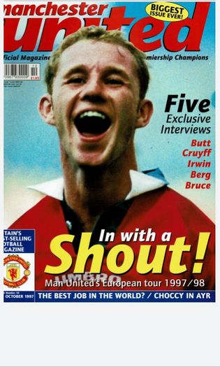 Man Utd 'UNITED' official magazines 1997