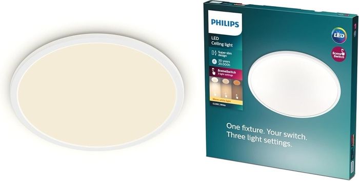 Philips LED SuperSlim SceneSwitch Dimmable Ceiling Light 2700K