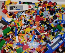 Loose Lego Bright Green Yellow Blue Pieces Loose Lego City