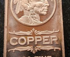 Copper 1 avdp oz Indian Bar
