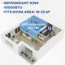 Air Conditioner, Dehumidifier, Cooling Fan with Remote Control, Digital Display, 2 Speeds, 24H Timer, Window Venting Kit, Image 3