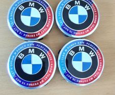 Brand New BMW 50th Anniversary Edition Alloy Wheel Centre Caps 56mm x4