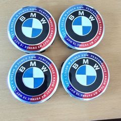 Brand New BMW 50th Anniversary Edition Alloy Wheel Centre Caps 56mm x4