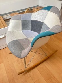 patchwork rocking arm chair