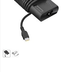 Lenovo Slim USB-C 65W AC Adapter with a UK plug