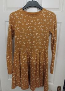 Yellow floral Dress size 11-12