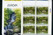 2001 Ireland Europa Commemorative Stamp Sheetlet Plate 1A1A1A1A Mint Never Hinged (MNH)