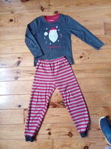 Age 9-10 Christmas Santa Pyjamas