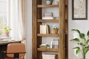 Vinatge Bookcase 180cm Tall Standing Shelf with 6 Tiers Open Shelves Shelf for Office Rustic Brown