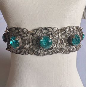 Rare Vintage Czech filigree Bracelet