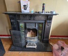 Marble fireplace