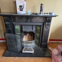 Marble fireplace