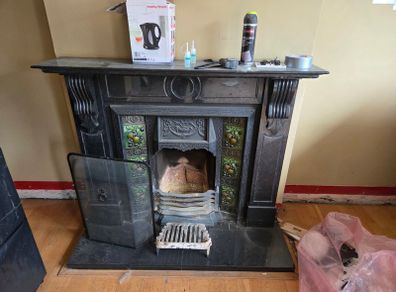 ( Free )  Marble fireplace