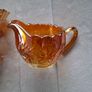 Carnival Glass 1950's Sugar Bowl and Milk Jug Image 4