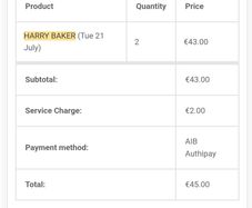 Harry Baker Tickets