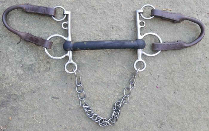 Bit Flexible Rubber Pelham Horse Bit