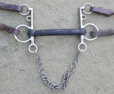 Bit Flexible Rubber Pelham Horse Bit