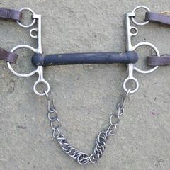 Bit Flexible Rubber Pelham Horse Bit