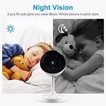 Wifi Camera 2 Pack, Home Security Camera for Baby & Elder, Pet Camera with Motion Detection, Night Vision, 2-Way Audio, 1080P Indoor Camera Wireless, Baby Monitor Works with APP & Alexa (FREE POSTAGE)