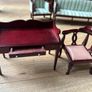 Quality Dolls House Mahogany Furniture Set 12 pieces Image 6