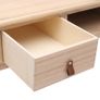 Writing Desk Natural 110x45x76 cm Wood Image 5