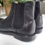 REISS Black leather Chelsea Boots Sz 41 Fit 7-8 UK - Rrp 295 (New) Image 9