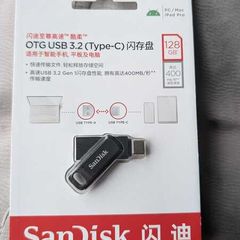 Sandisk usbA/C 3.2 128GB flash drive