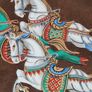 Vintage Hermes Paris Porcelain Cigar Ashtray Cheval D Orient Horses Made In France Image 5