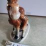 Antique pre 1900 bone china horse figurine with a bony Image 2