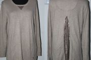 Beige sequin jumper size UK16 EU44 Postage included