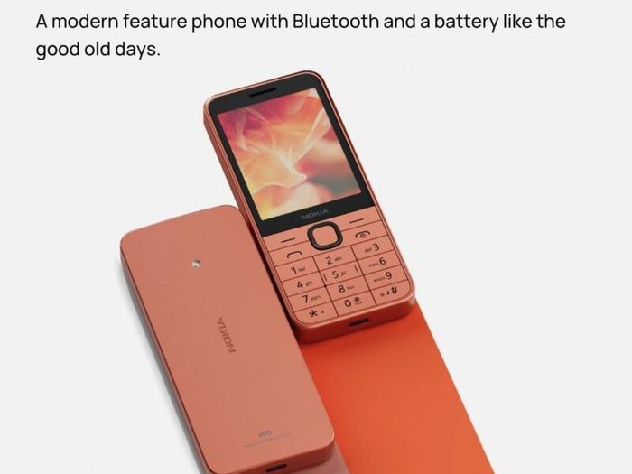 Nokia 215 4G TA-1613 Dual SIM Phone SimFree Unlocked, 2.4-Inch Size, Peach/ Used
