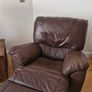 Suite of reclining leather sofas Image 4