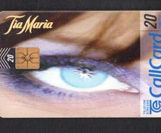 1997 Ireland 20 unit Tia Maria (Gemplus GEM1) Call Card Used. Telecom Eireann Card Number 1197